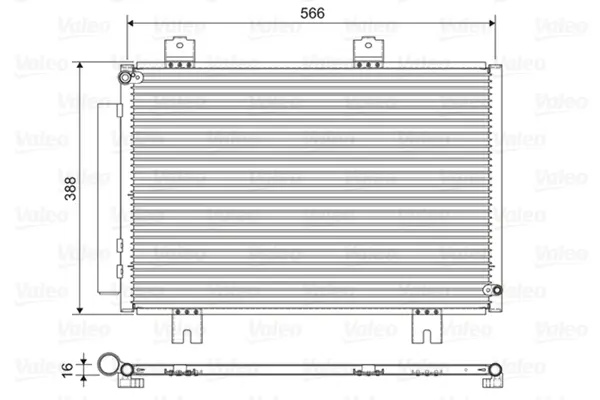 Condensator climatizare (cu uscator) potrivit HONDA JAZZ IV 1.3 1.5 09.15-