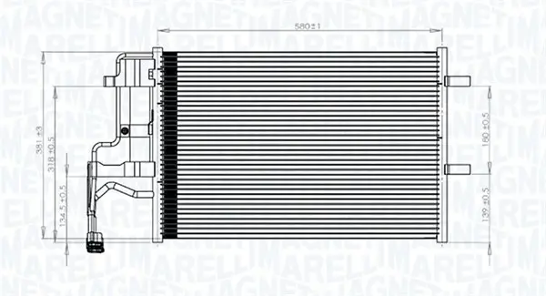 Condensator climatizare (cu uscator) potrivit MAZDA 3, 5 1.3-2.3 10.03-05.10