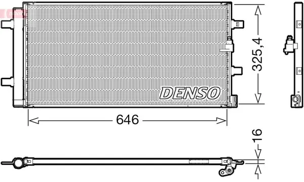 Condensator, climatizare DENSO DCN02041