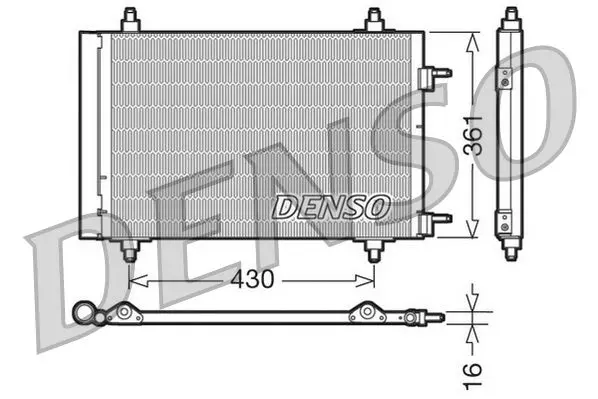 Condensator, climatizare DENSO DCN07019
