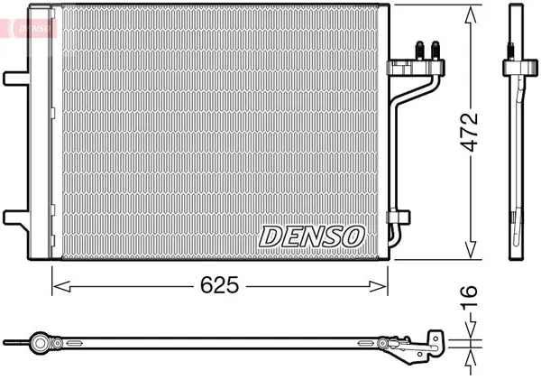 Condensator, climatizare DENSO DCN10047