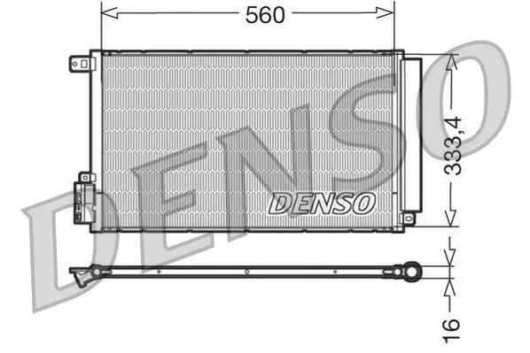 Condensator, climatizare DENSO DCN13109