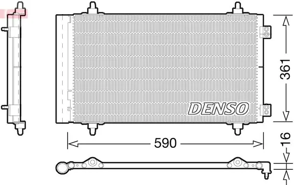 Condensator, climatizare DENSO DCN21018