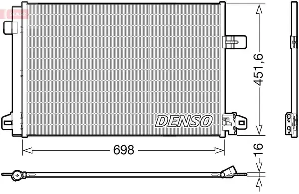 Condensator, climatizare DENSO DCN32028