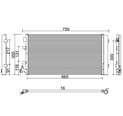 Condensator, climatizare E-KRAFT 1924005009