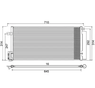 Condensator, climatizare E-KRAFT 1924005018