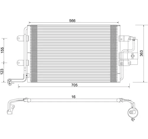 Condensator, climatizare E-KRAFT 1924005024