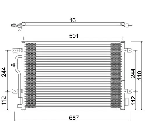 Condensator, climatizare E-KRAFT 1924005025