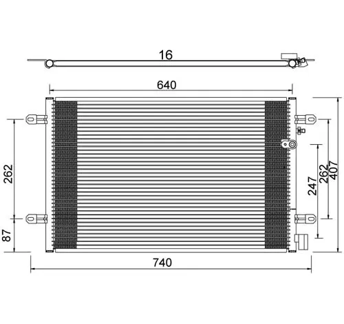 Condensator, climatizare E-KRAFT 1924005030