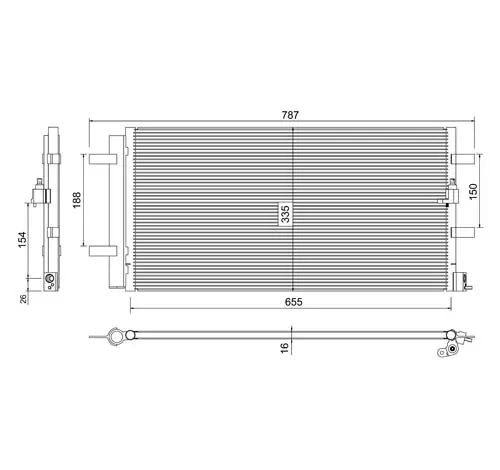 Condensator, climatizare E-KRAFT 1924005034