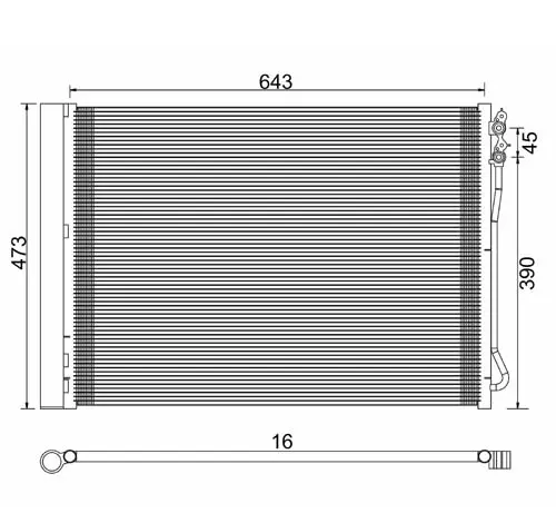 Condensator, climatizare E-KRAFT 1924005049