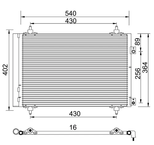 Condensator, climatizare E-KRAFT 1924005073