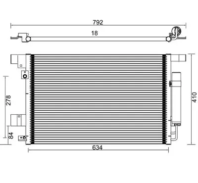 Condensator, climatizare E-KRAFT 1924005089