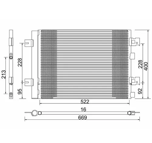 Condensator, climatizare E-KRAFT 1924005096
