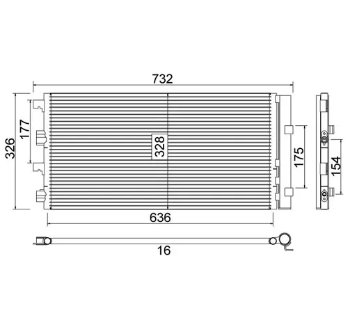 Condensator, climatizare E-KRAFT 1924005097