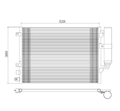 Condensator, climatizare E-KRAFT 1924005098