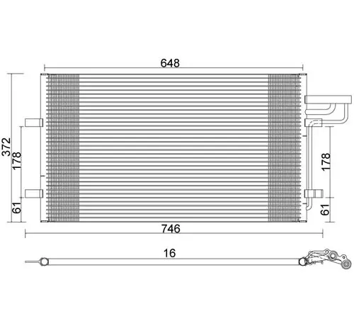 Condensator, climatizare E-KRAFT 1924005131