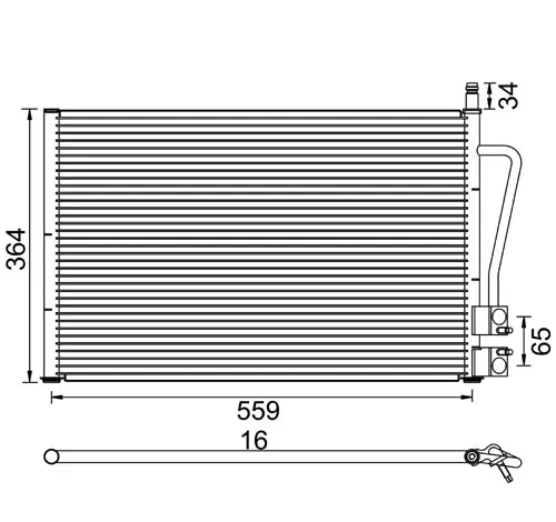 Condensator, climatizare E-KRAFT 1924005135