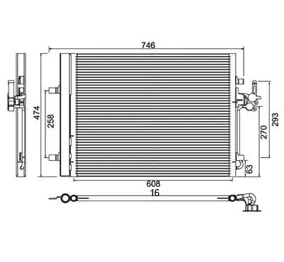 Condensator, climatizare E-KRAFT 1924005144