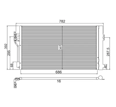 Condensator, climatizare E-KRAFT 1924005278
