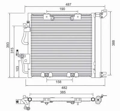 Condensator, climatizare E-KRAFT 1924005329
