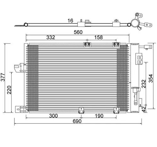 Condensator, climatizare E-KRAFT 1924005333