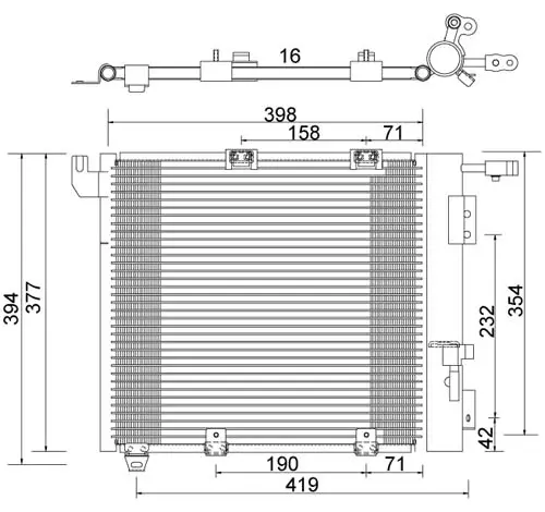 Condensator, climatizare E-KRAFT 1924005334