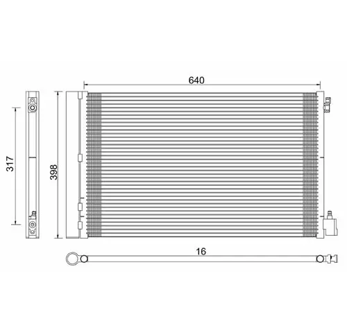Condensator, climatizare E-KRAFT 1924005341