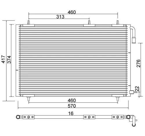Condensator, climatizare E-KRAFT 1924005351