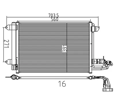 Condensator, climatizare E-KRAFT 1924005464