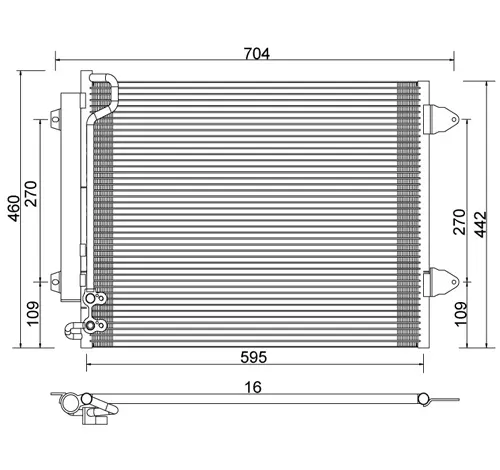 Condensator, climatizare E-KRAFT 1924005466