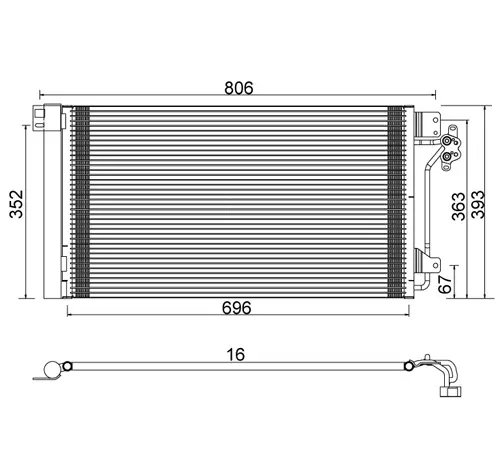 Condensator, climatizare E-KRAFT 1924005467