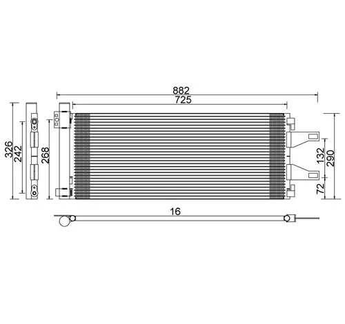 Condensator, climatizare E-KRAFT 1924005470