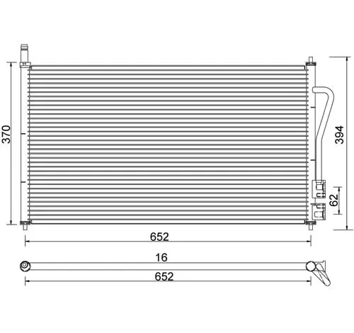 Condensator, climatizare E-KRAFT 1924005471