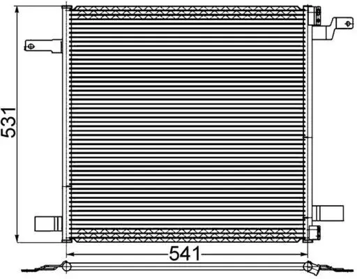 Condensator, climatizare MAHLE BEHR AC 259 001S