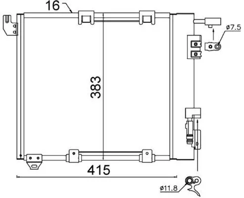 Condensator, climatizare MAHLE BEHR AC 349 000S