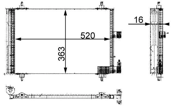 Condensator, climatizare MAHLE BEHR AC 350 000S