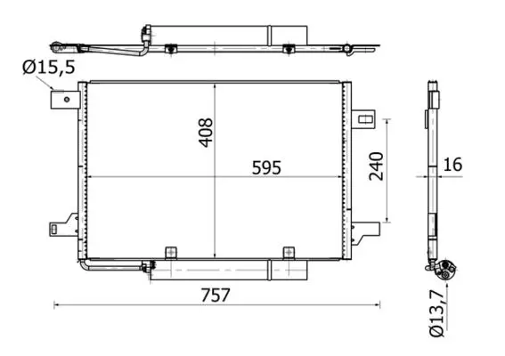 Condensator, climatizare MAHLE BEHR AC 369 000S
