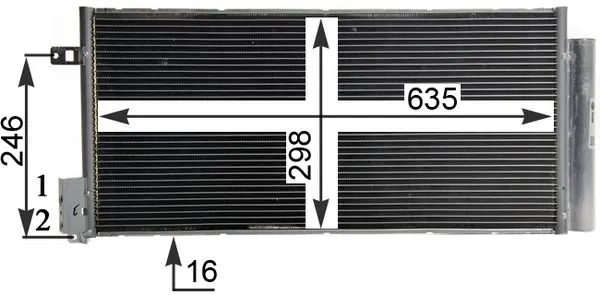 Condensator, climatizare MAHLE BEHR AC 505 001S