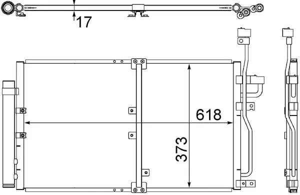 Condensator, climatizare MAHLE BEHR AC 510 000S