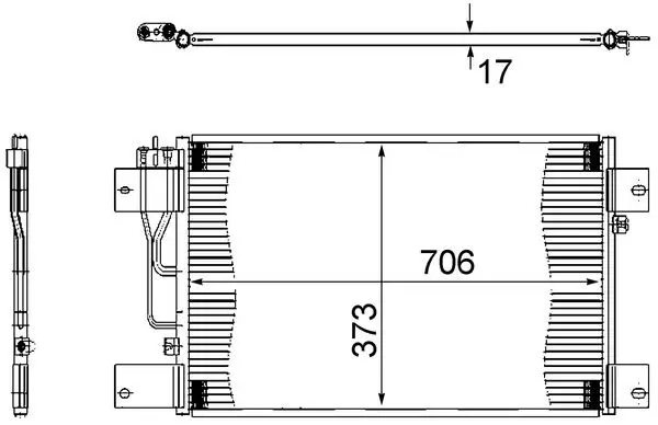 Condensator, climatizare MAHLE BEHR AC 533 000S