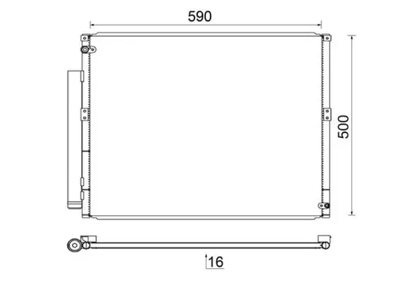 Condensator, climatizare MAHLE BEHR AC 836 000S