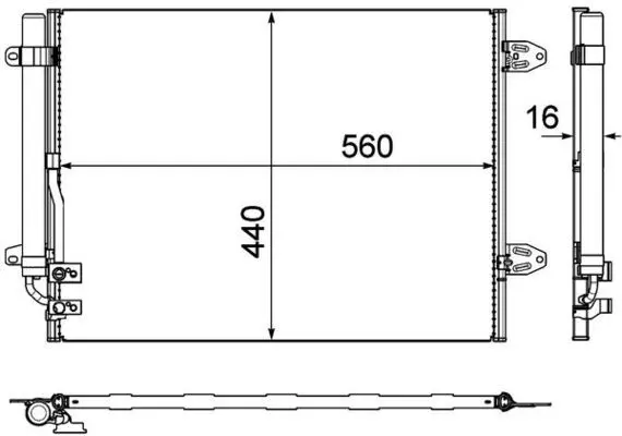 Condensator, climatizare MAHLE BEHR *** PREMIUM LINE *** AC 733 000P