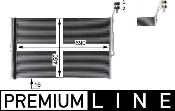 Condensator, climatizare MAHLE BEHR *** PREMIUM LINE *** AC 777 000P