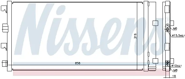 Condensator, climatizare NISSENS 940161