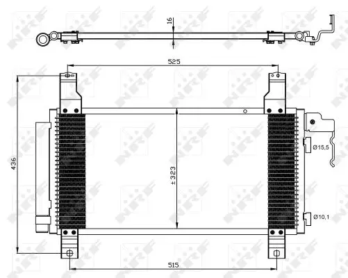 Condensator, climatizare NRF 35464