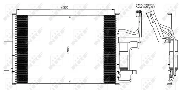 Condensator, climatizare NRF 35508