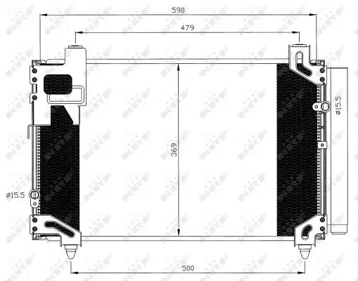 Condensator, climatizare NRF 35596