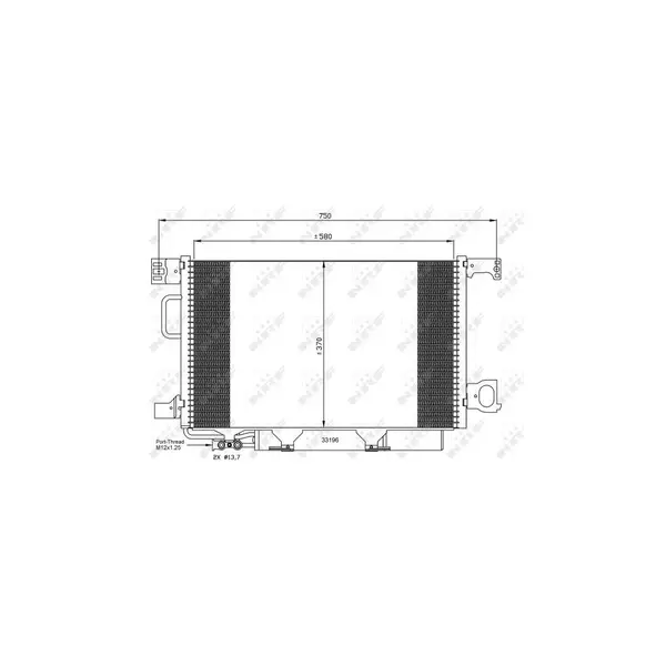 Condensator, climatizare NRF 35623