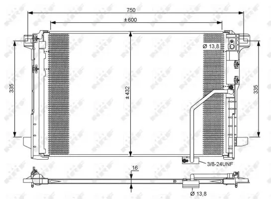 Condensator, climatizare NRF 35793